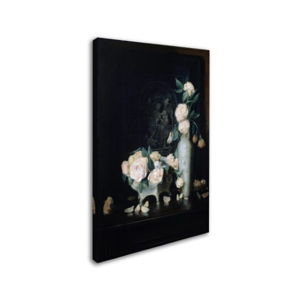 John Ferguson Weir 'Vase Of Roses' Canvas Art,22x32